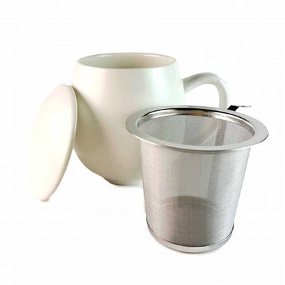 Tazza in Ceramica con Filtro in Acciaio Inox