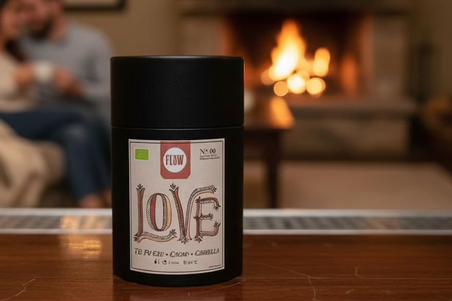 Tisana san Valentino con tè cioccolato e cannella